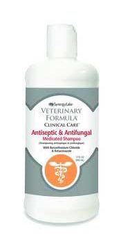 Synergy Labs Veterinary Formula Clincal Care Antiseptic & Antifungal Medicated Shampoo With Benzethonium Chloride & Ketaconazole- 17 oz. Online Hot Sale