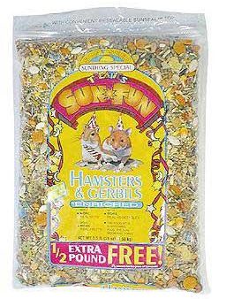 Hamster-gerbil Sun Fun 3.5lb (6pc) For Discount