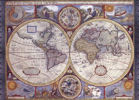 Map - Antique - New Map Of The World Discount