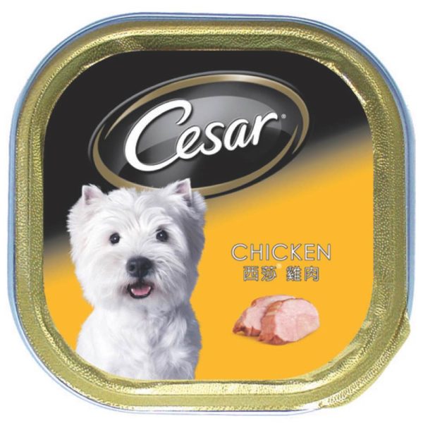 Cesar Chicken Pate Tray Dog Food 100g For Cheap