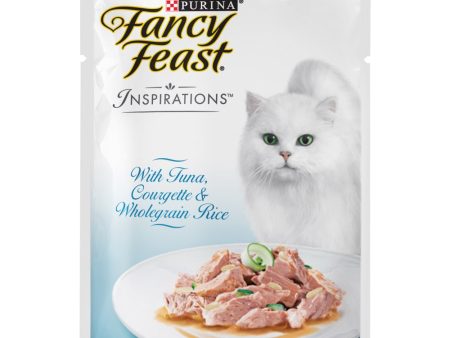 Fancy Feast Inspirations Tuna, Courgette & Whole Grain Rice Pouch Cat Food 70g x12 For Discount