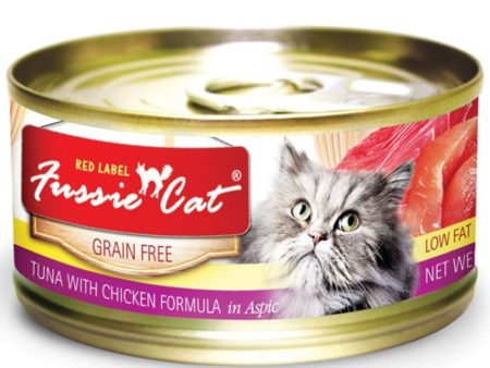 Fussie Cat Red Label Tuna With Chicken In Aspic Canned Cat Food 80g Online