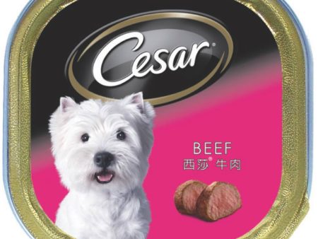 Cesar Beef Pate Tray Dog Food 100g Discount