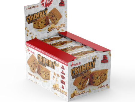 Crumbly Protein Bar Box of 12 - Chocolate Chip For Discount